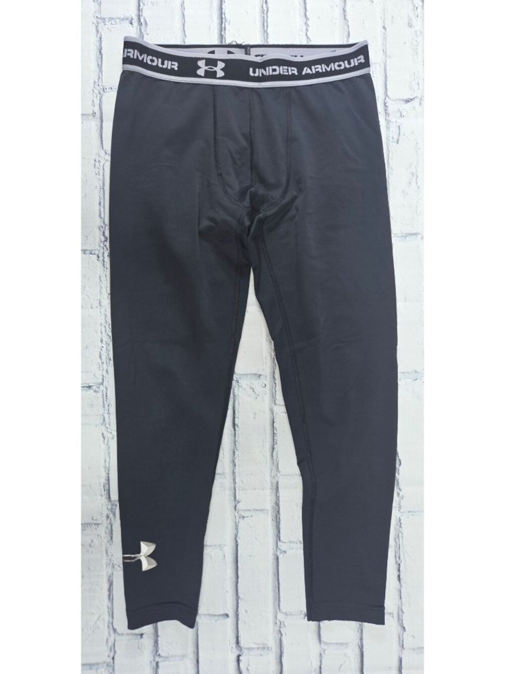 Under Armour Youth ColdGear Fitted Black Leggings YLG NWOT